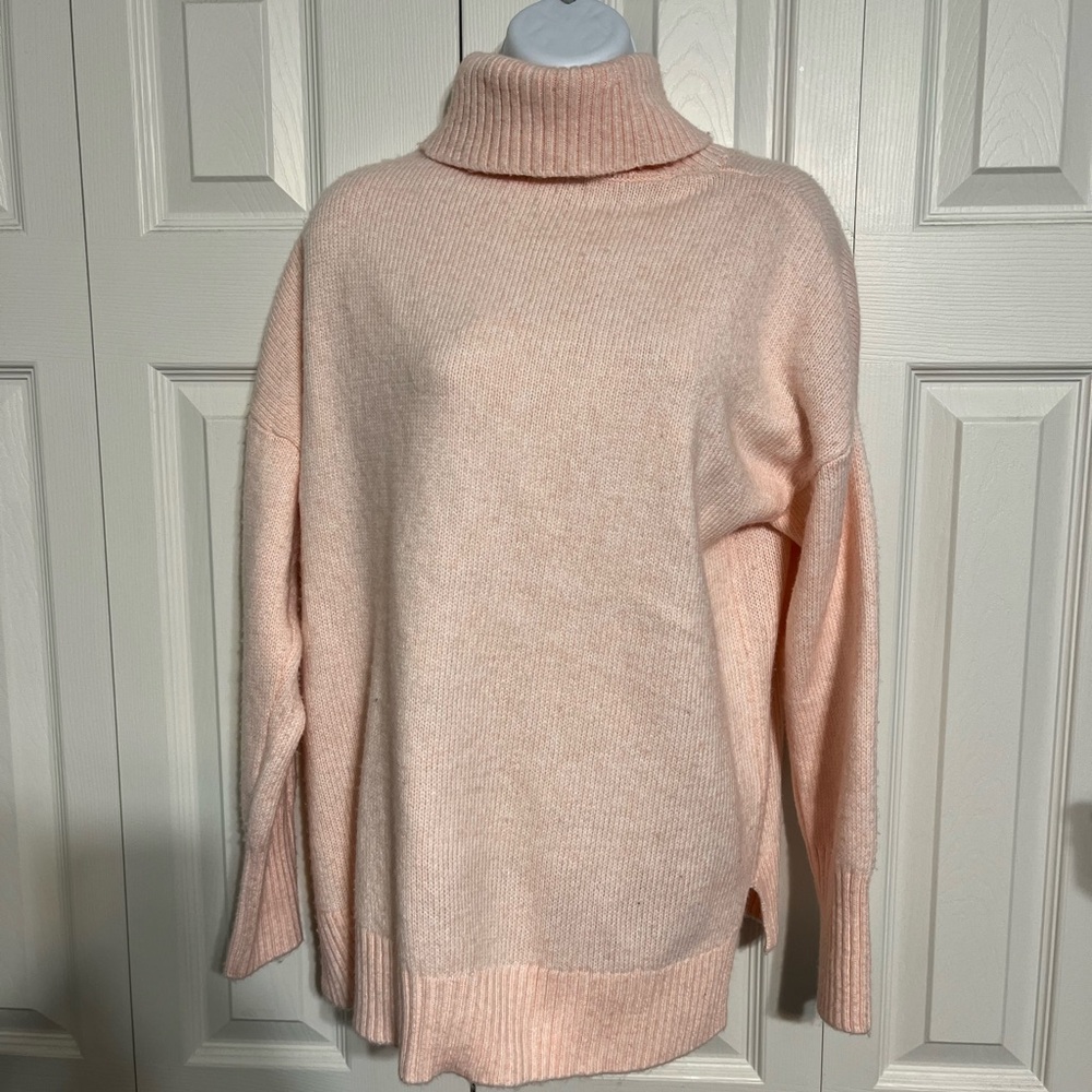 Calvin Klein Soft Pink Turtleneck Sweater